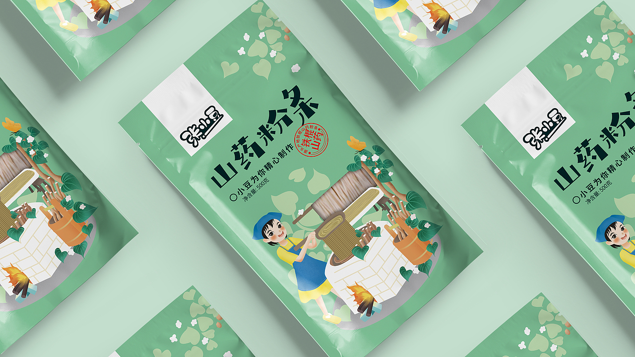 山药粉条包装设计（图ZMjk3ODY0NTI0） - 包装 - 站酷设计师郑州启点品牌设计原创素材 - 站酷ZCOOL