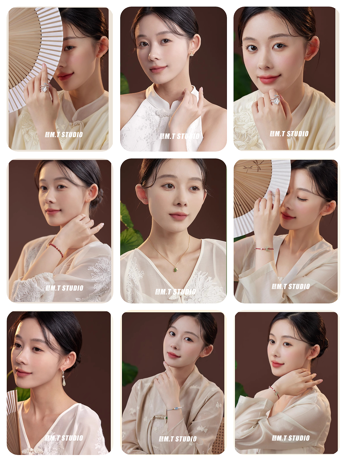 产品摄影 古风饰品模特拍摄 为晚旗舰店拍照 珠宝玉石