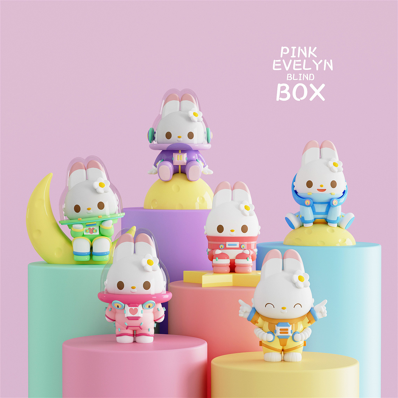 PIN EVELYM 伊芙琳太空盲盒