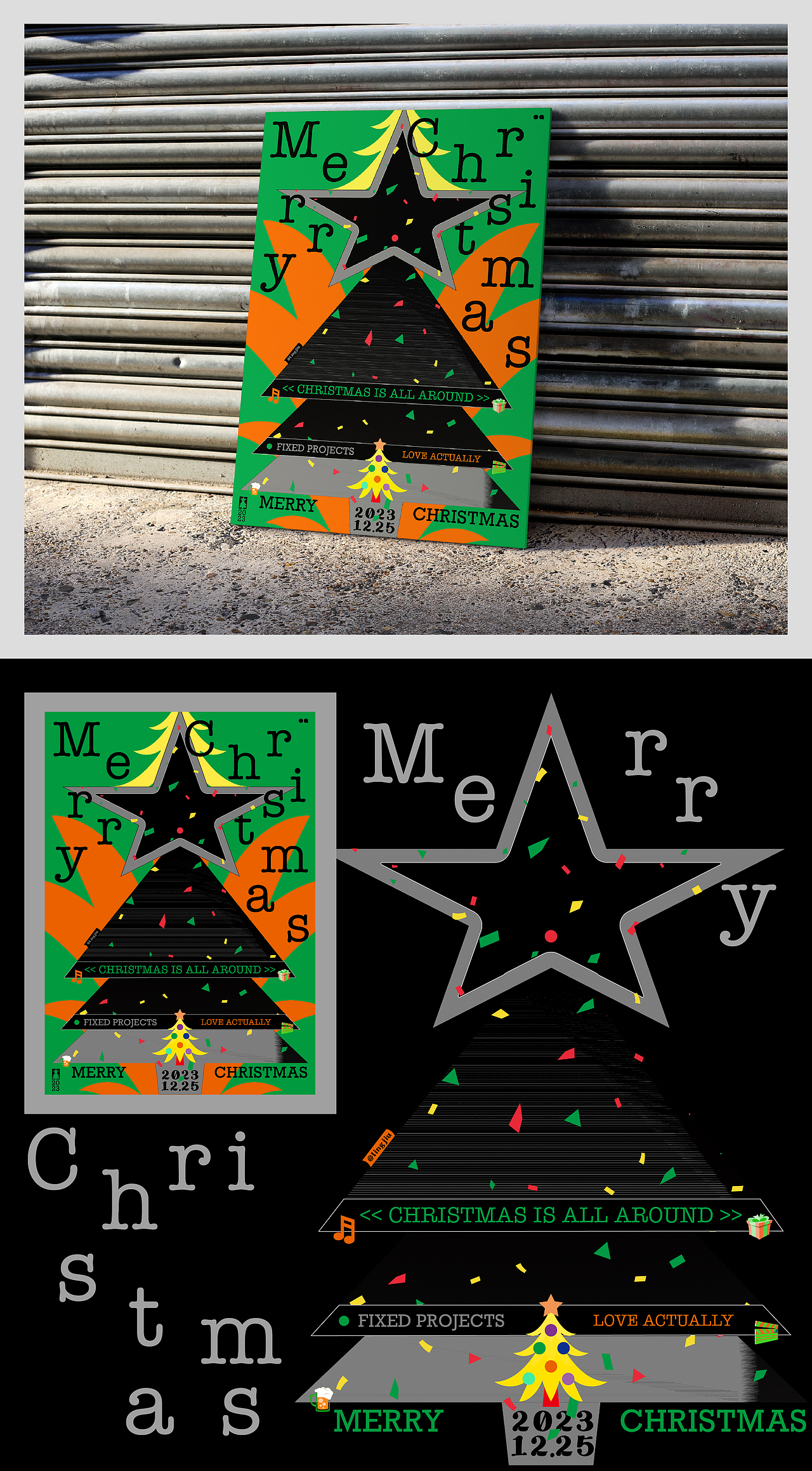 Poster Design Practice - 日常海报练习「12月」