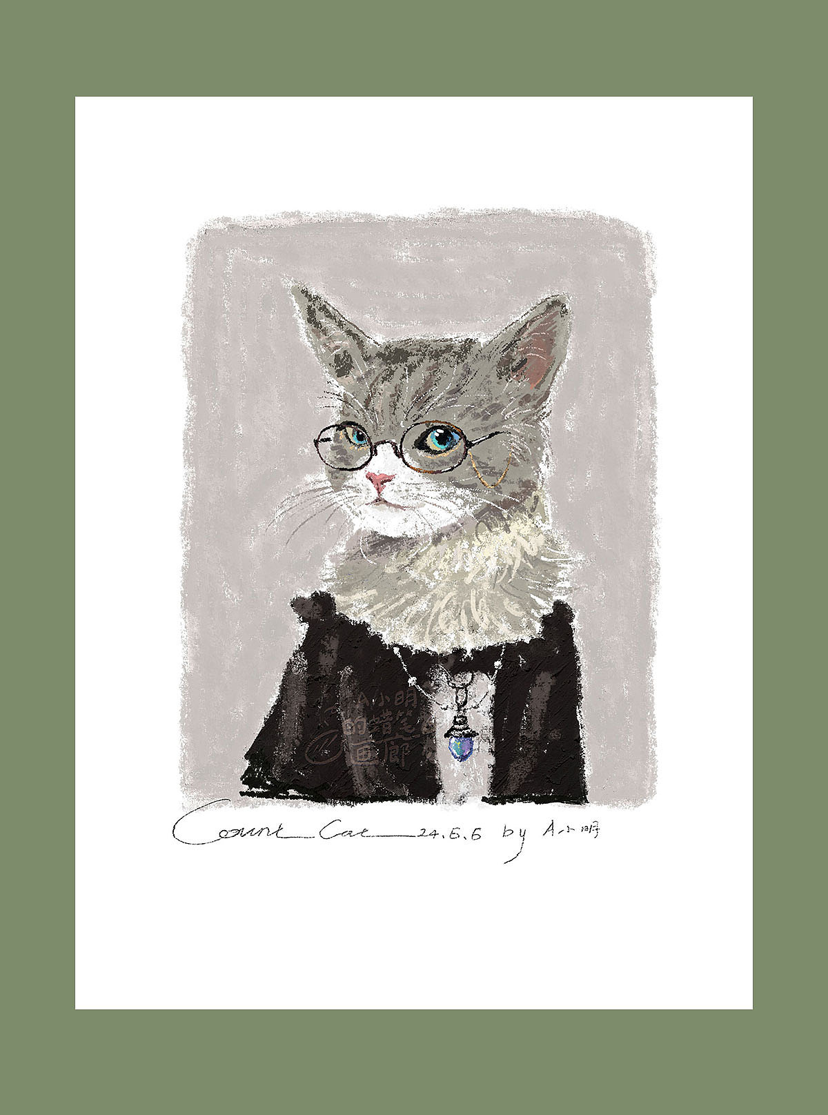 猫之艺术家系列 | 艺术插画 | 儿童插画 | 绘本