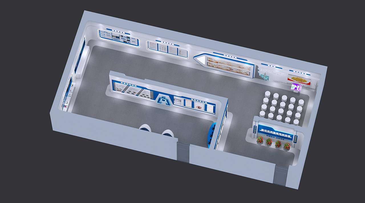 惠州禁毒展厅设计3D效果图（图ZMzI2Mzk5MzMy） - 场景 - 站酷设计师3D设计师NG男原创素材 - 站酷ZCOOL