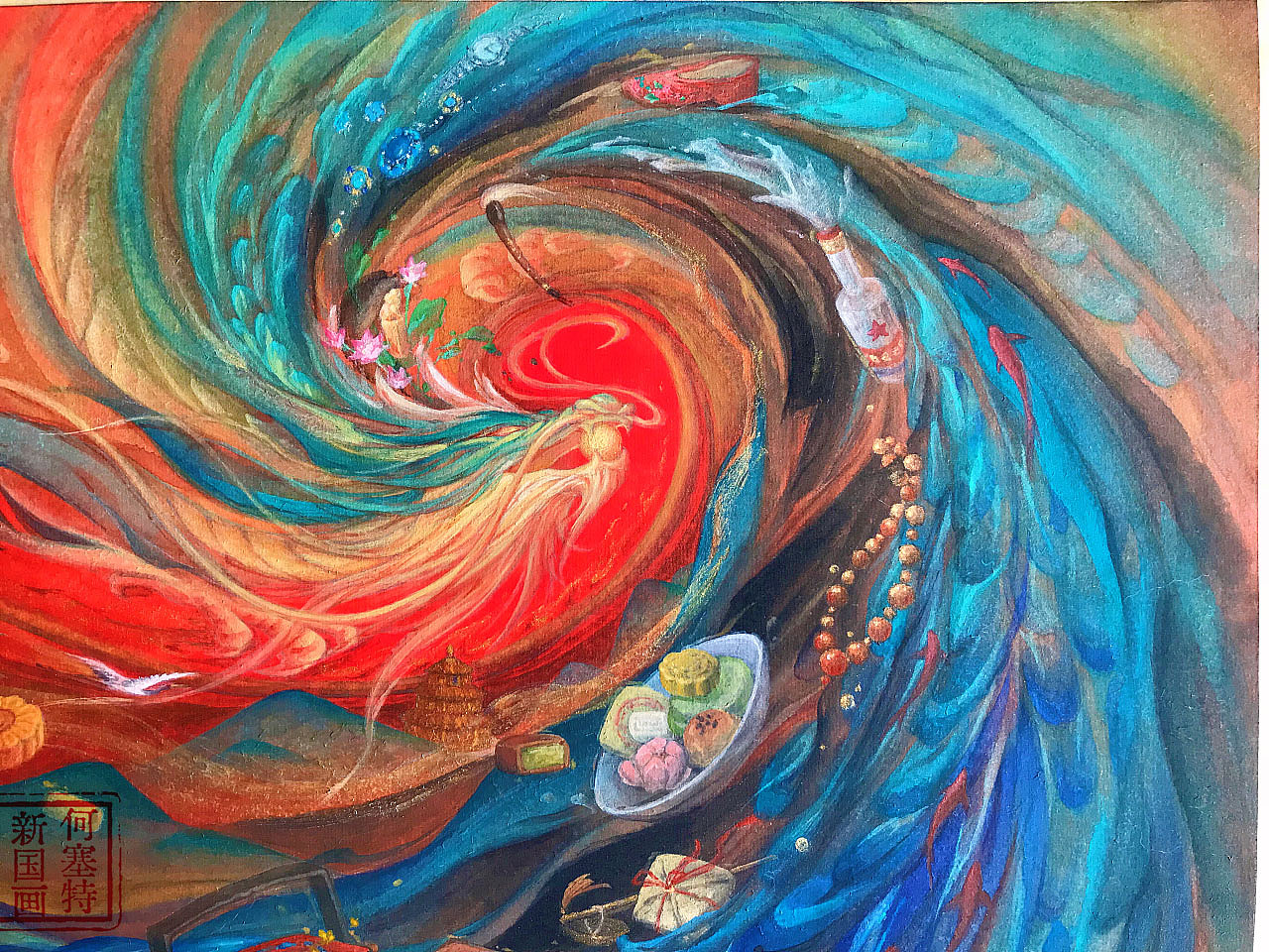 《神奇的老字号》手绘原稿(局部)