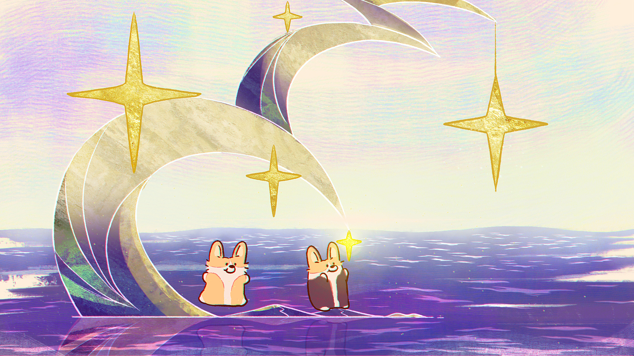 摘星（图ZMzY4NDk2NDMy） - 艺术插画 - 站酷设计师火鸡面上有榴莲原创素材 - 站酷ZCOOL