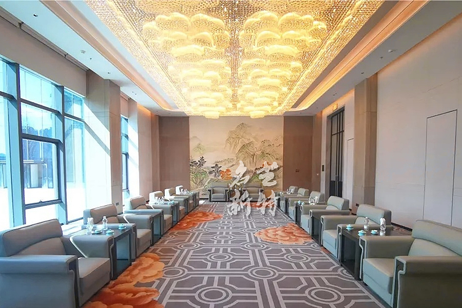 酒店宴会厅祥云水晶灯定制（图ZMzAwNTYwNzA0） - 酒店餐饮设计 - 站酷设计师明古灯饰定制图库原创素材 - 站酷ZCOOL