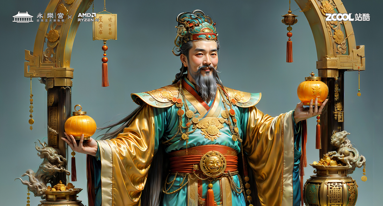 朝元群仙 赛博集结（图ZMzU4NjcyMjcy） - AI作品 - 站酷设计师鲨鱼丹原创素材 - 站酷ZCOOL