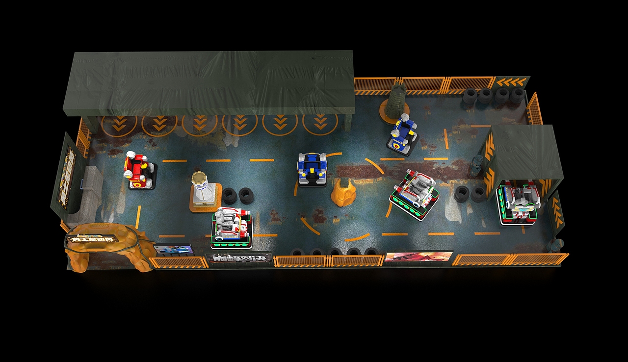 游樂對戰(zhàn)場地設(shè)計（圖ZMjk2NDIxMDMy） - 建筑/空間 - 站酷設(shè)計師閱片半部真君原創(chuàng)素材 - 站酷ZCOOL