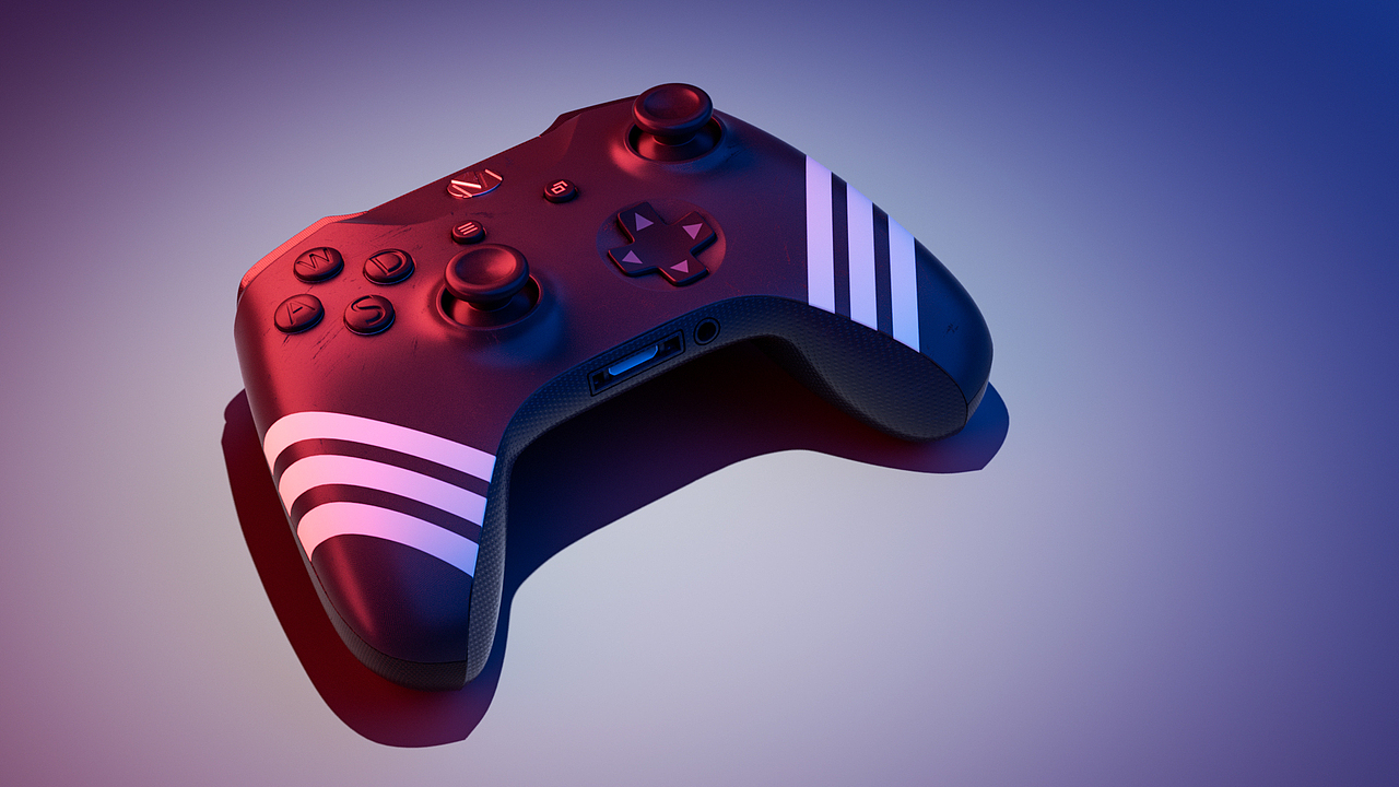 【产品渲染】游戏手柄（图ZMzE3NTM4OTEy） - 产品 - 站酷设计师包子bzdd原创素材 - 站酷ZCOOL