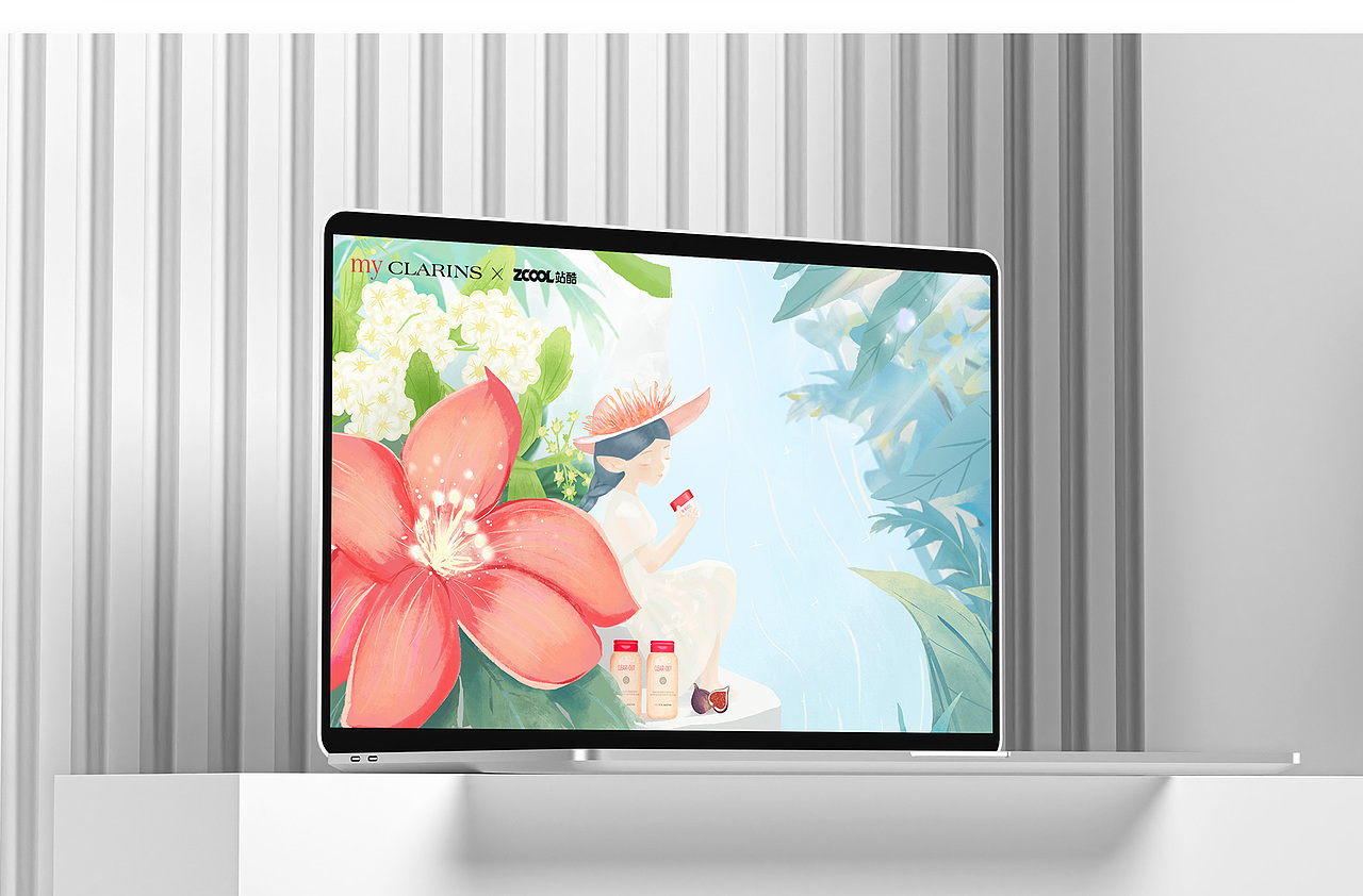 「好食肌长绽放」myCLARINS 环保创意海报