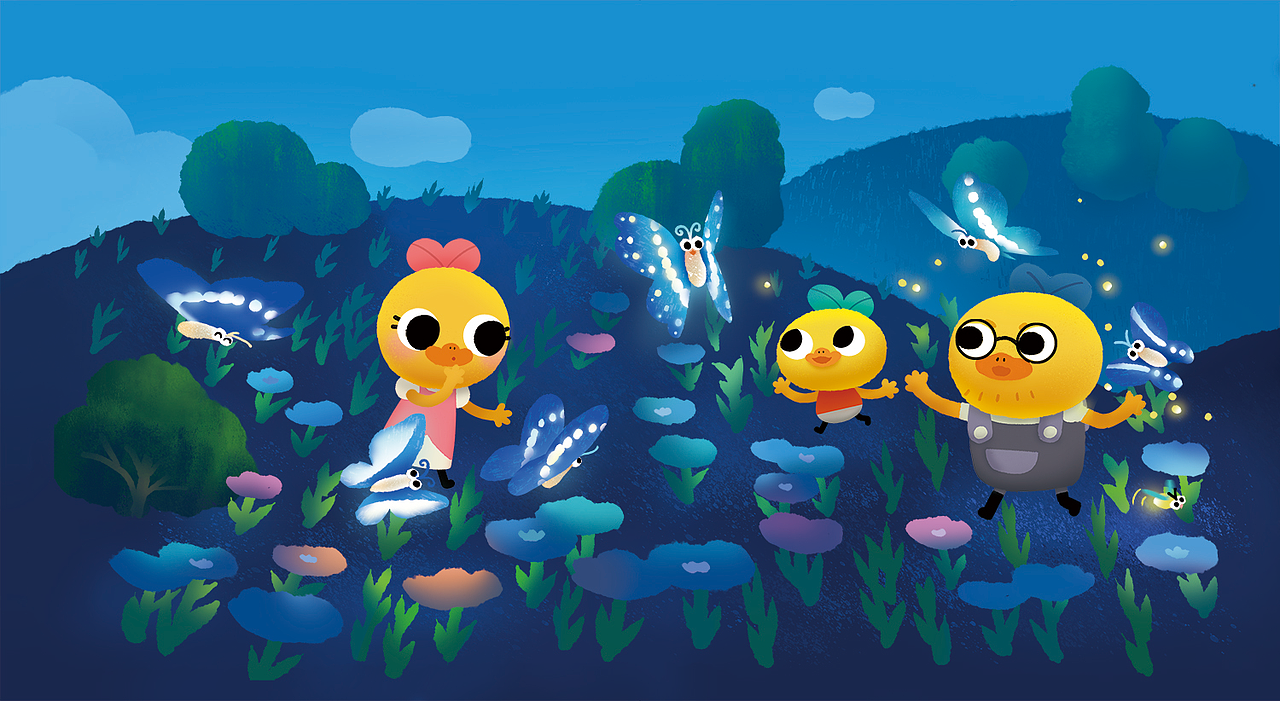 绘本《黑夜的秘密 二》（图ZMzI4OTE1MTAw） - 绘本 - 站酷设计师画面感菌原创素材 - 站酷ZCOOL