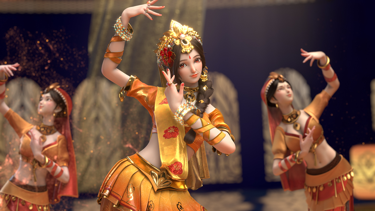 【POPIC】她踏歌而来，以舞献世（图ZMjk3MzAxMTIw） - 动画/影视 - 站酷设计师POPIC动画原创素材 - 站酷ZCOOL