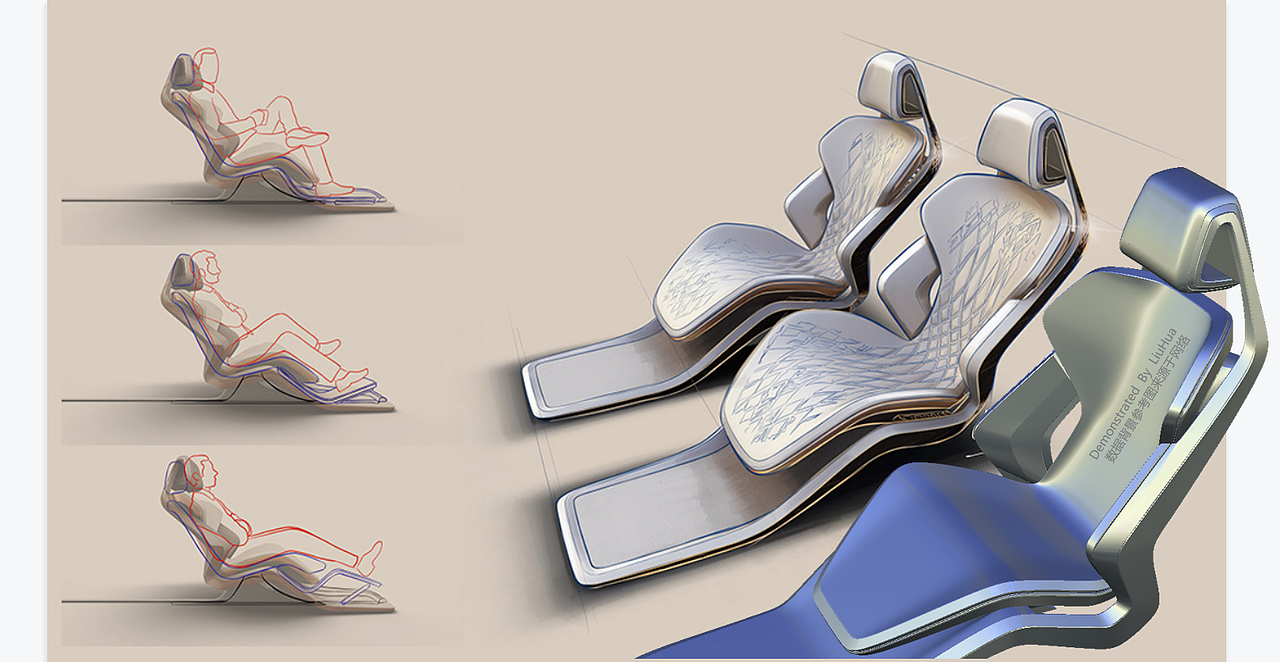 Bentley EXP100内饰 Alias Subdivision效果图建模 Seven Auto 站酷ZCOOL