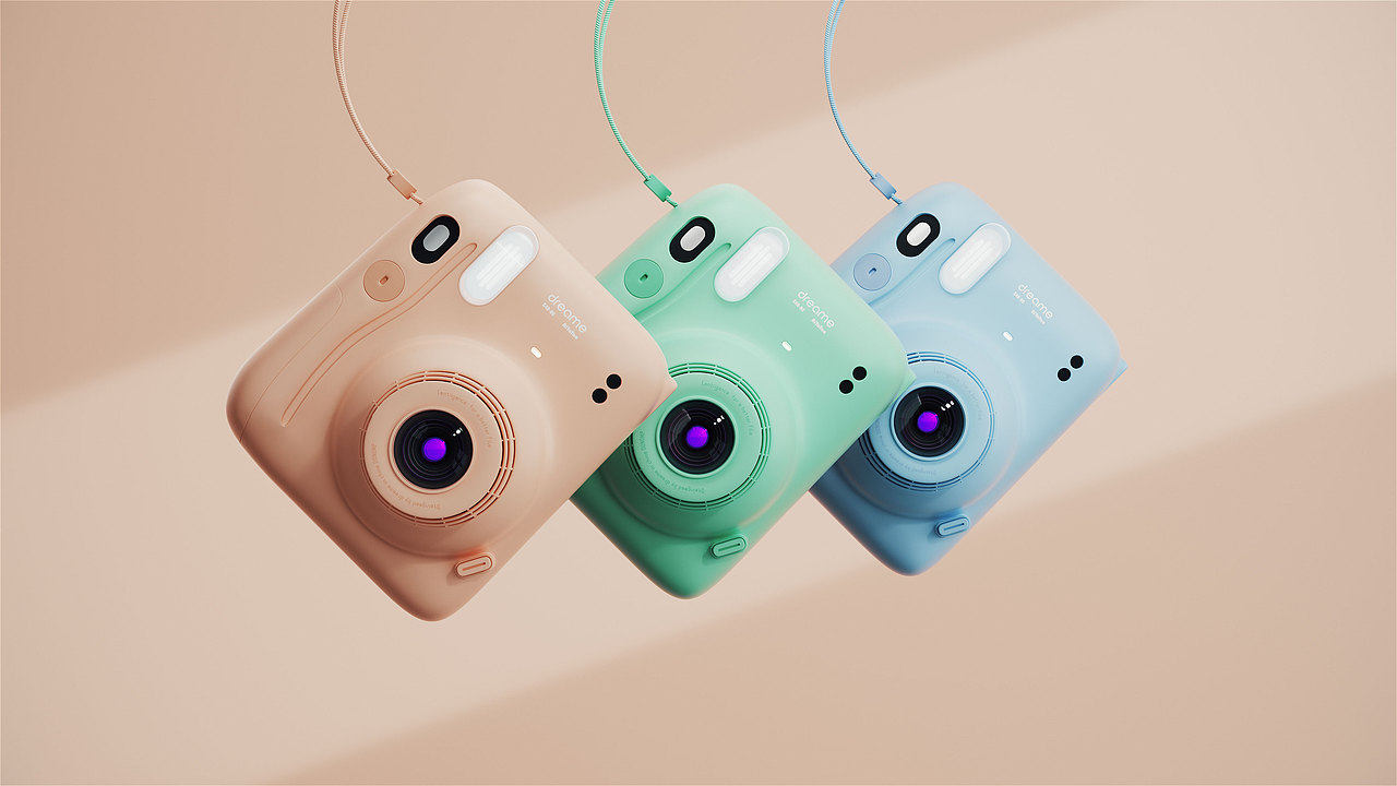 POLAROID》拍立得产品建模渲染作品-学生作业（图ZMjk2NjM3NDYw） - 产品 - 站酷设计师某童鞋原创素材 - 站酷ZCOOL