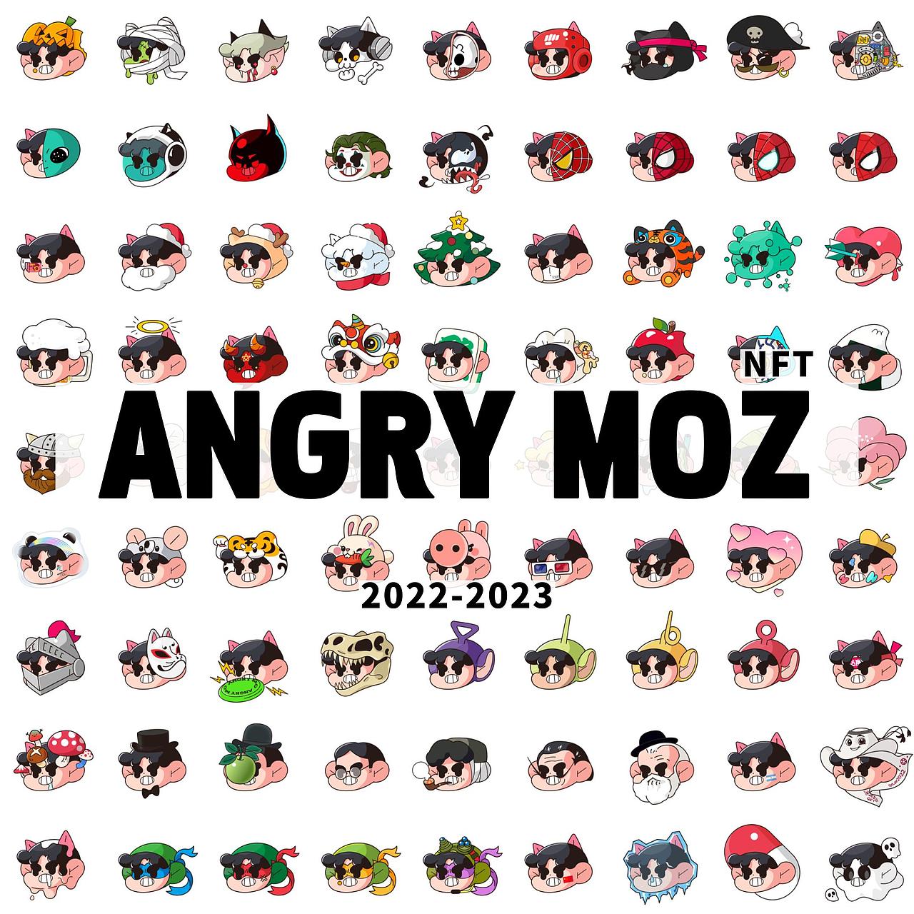 【2022摸鱼总结】ANGRY MOZ NFTs（图ZMzI2NjQ0MDE2） - 新锐潮流插画 - 站酷设计师宇宙丼原创素材 - 站酷ZCOOL