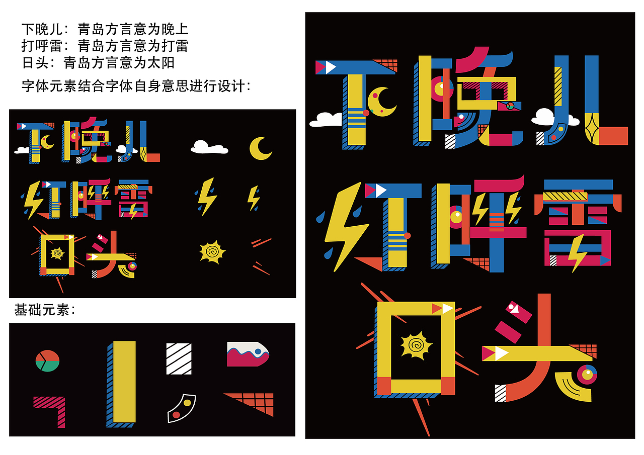 青岛方言字体设计（图ZMzcwNjU3MzY0） - 字体/字形 - 站酷设计师威远不远原创素材 - 站酷ZCOOL