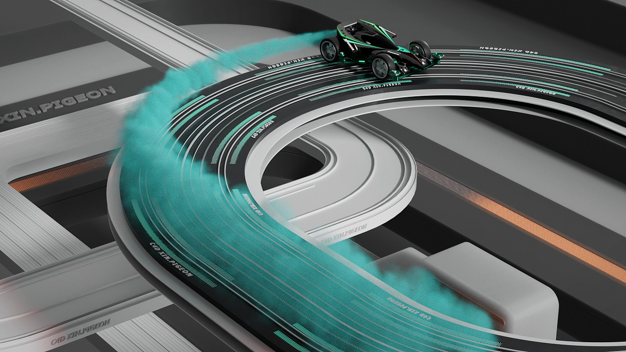 概念动画渲染——田宫迷你四驱车