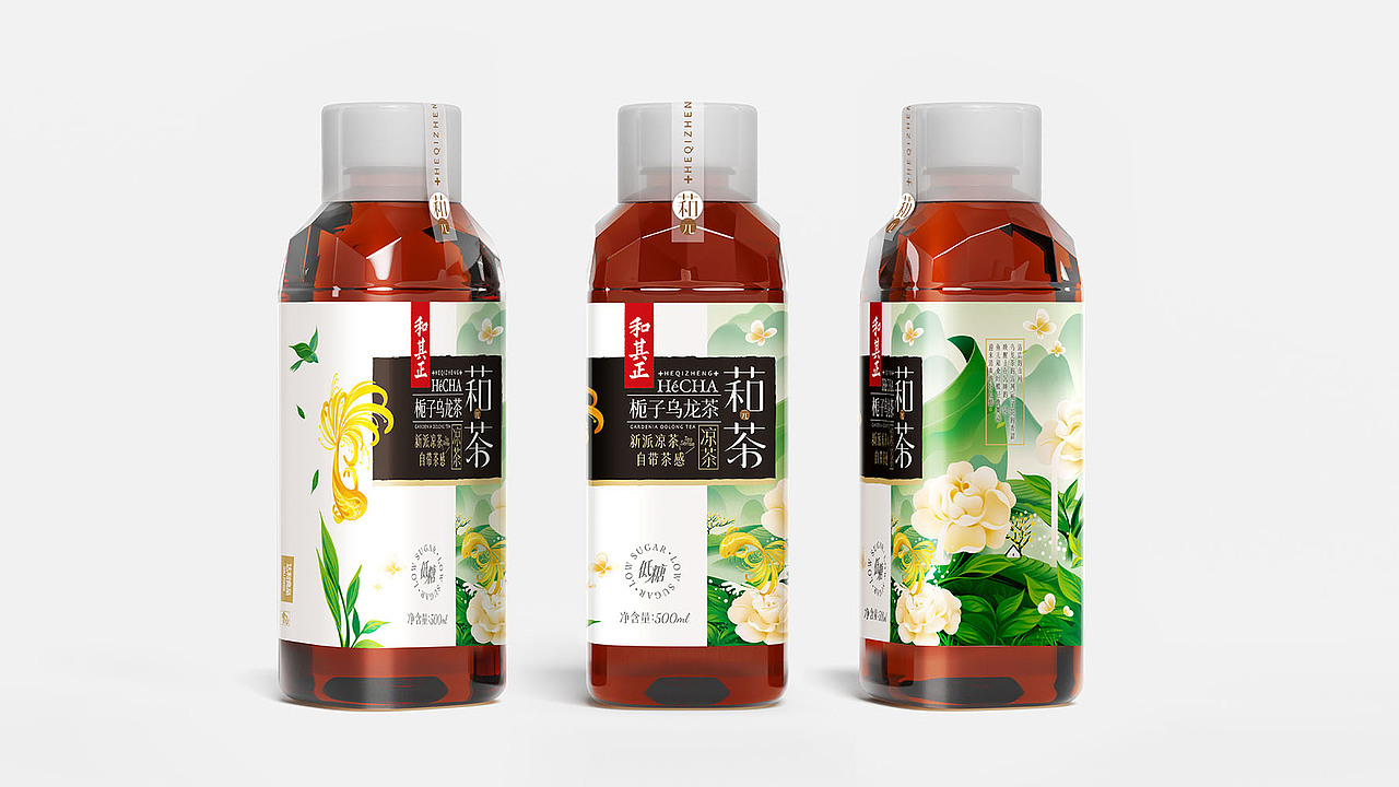 和其正凉茶 - 萂茶包装（图ZMzQ0OTkxMDIw） - 商业插画 - 站酷设计师Menghui梦慧原创素材 - 站酷ZCOOL