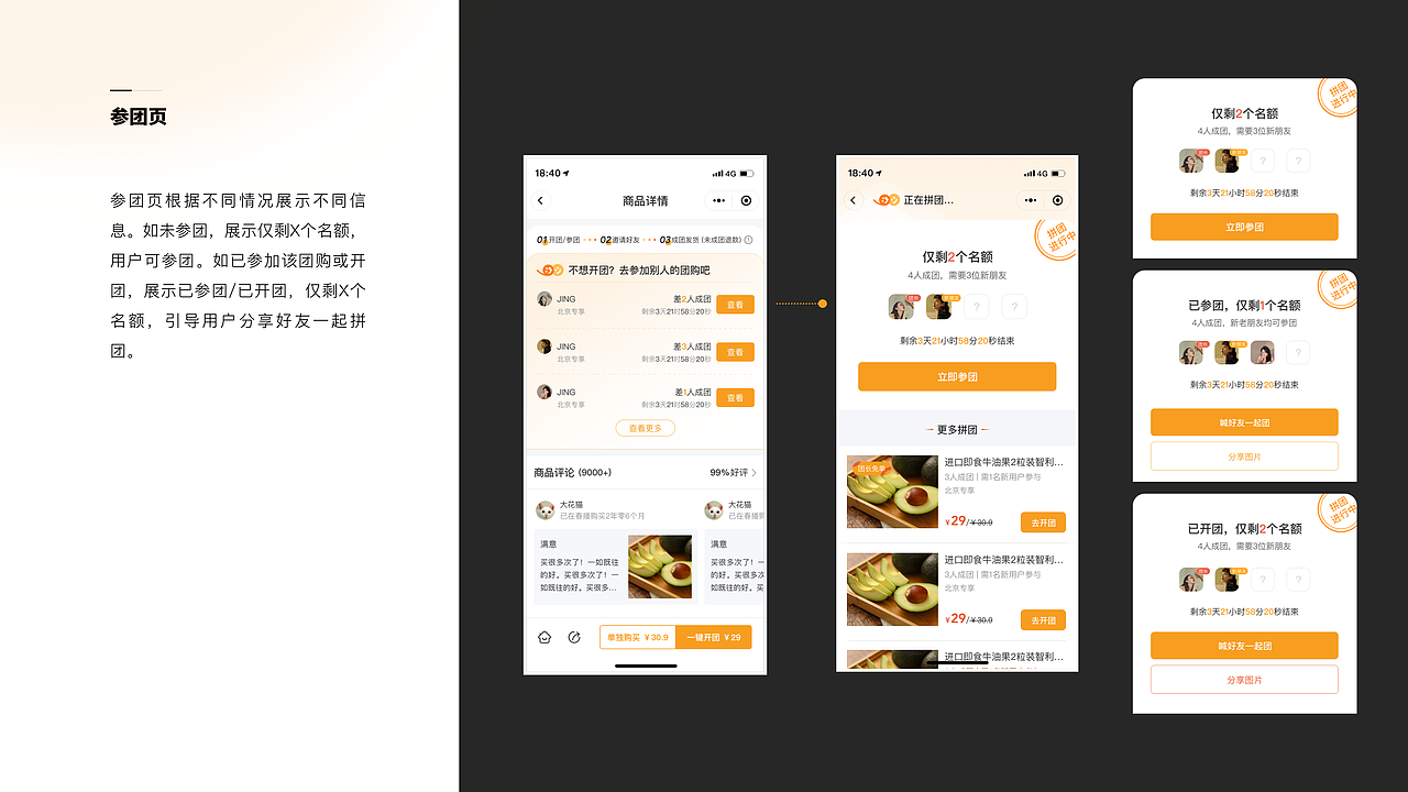 团购小程序（图ZMzQ1MDMwOTg4） - 交互/UE - 站酷设计师Summersweet原创素材 - 站酷ZCOOL