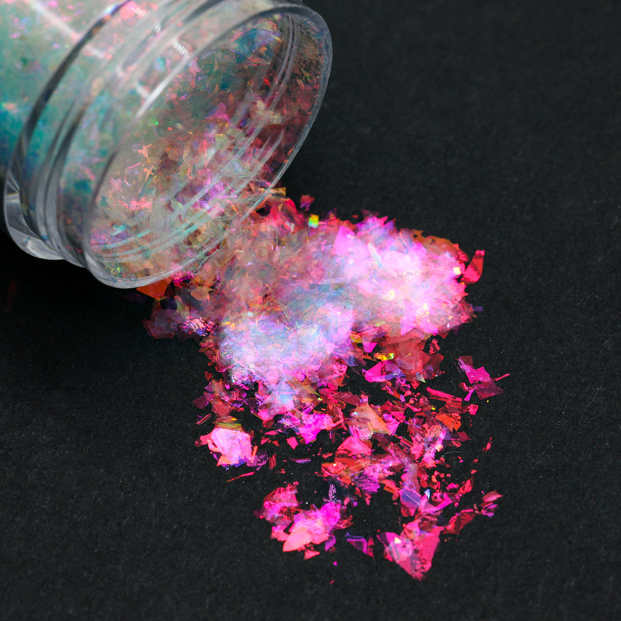 粗片极光变色龙彩妆渐变美妆美甲原料粉拍摄