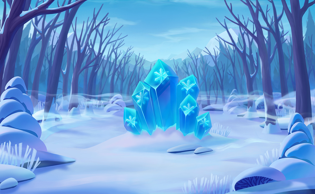 吸血鬼古堡 冰雪秘境 游戏场景_咖卜gabriel-站酷zcool