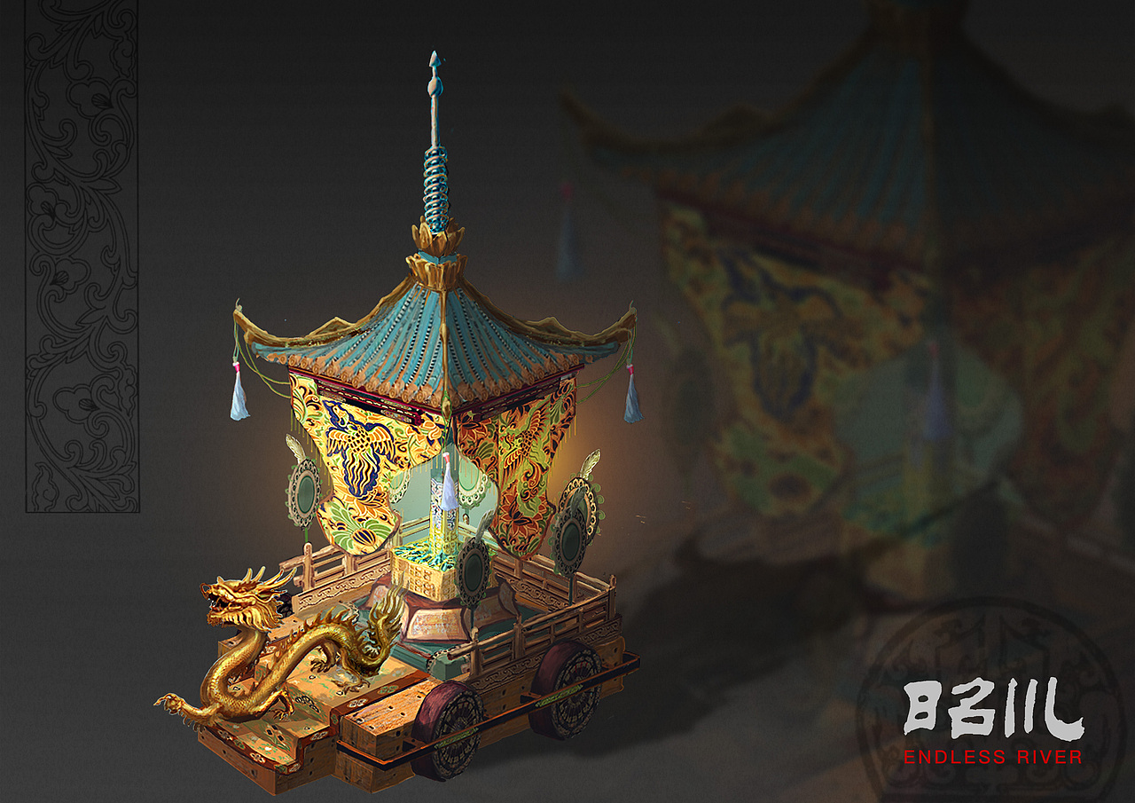 《古建类课程》拔车 | 北斗北学馆·进阶班学员作品（图ZMzMzOTU2MTQ4） - 概念设定 - 站酷设计师北斗北学馆原创素材 - 站酷ZCOOL