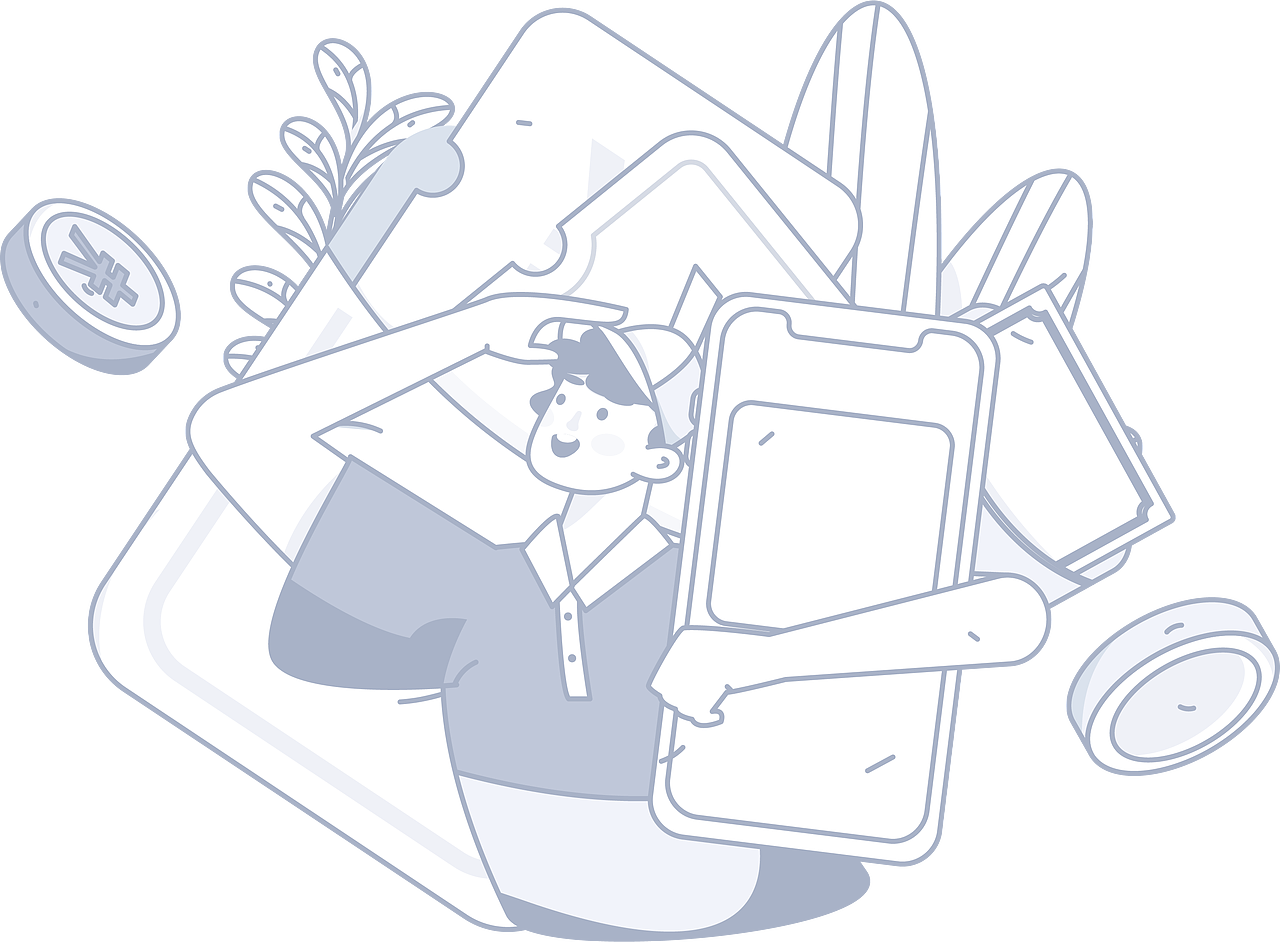 「小洋丁插画」空状态风格插画分享（图ZMzQzNTIwNzA0） - 商业插画 - 站酷设计师插画师niva原创素材 - 站酷ZCOOL