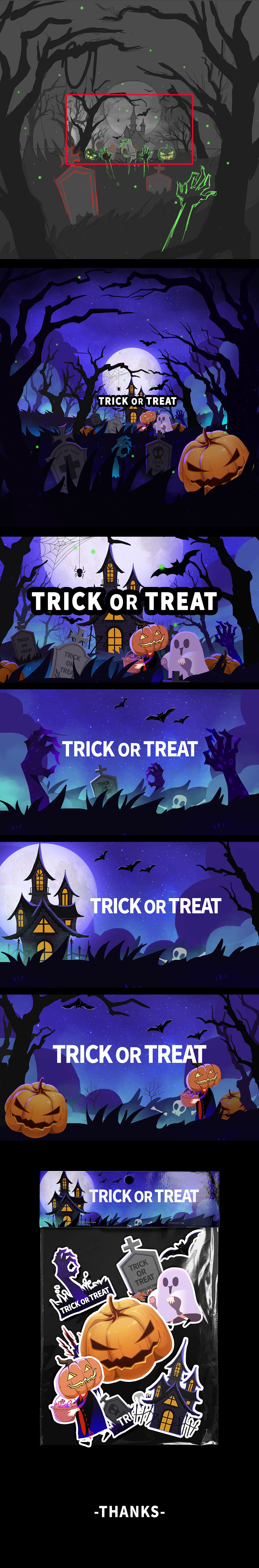 万圣节-不给糖就捣蛋（图ZMzE5OTA5NTky） - 创作习作 - 站酷设计师呜昂王原创素材 - 站酷ZCOOL