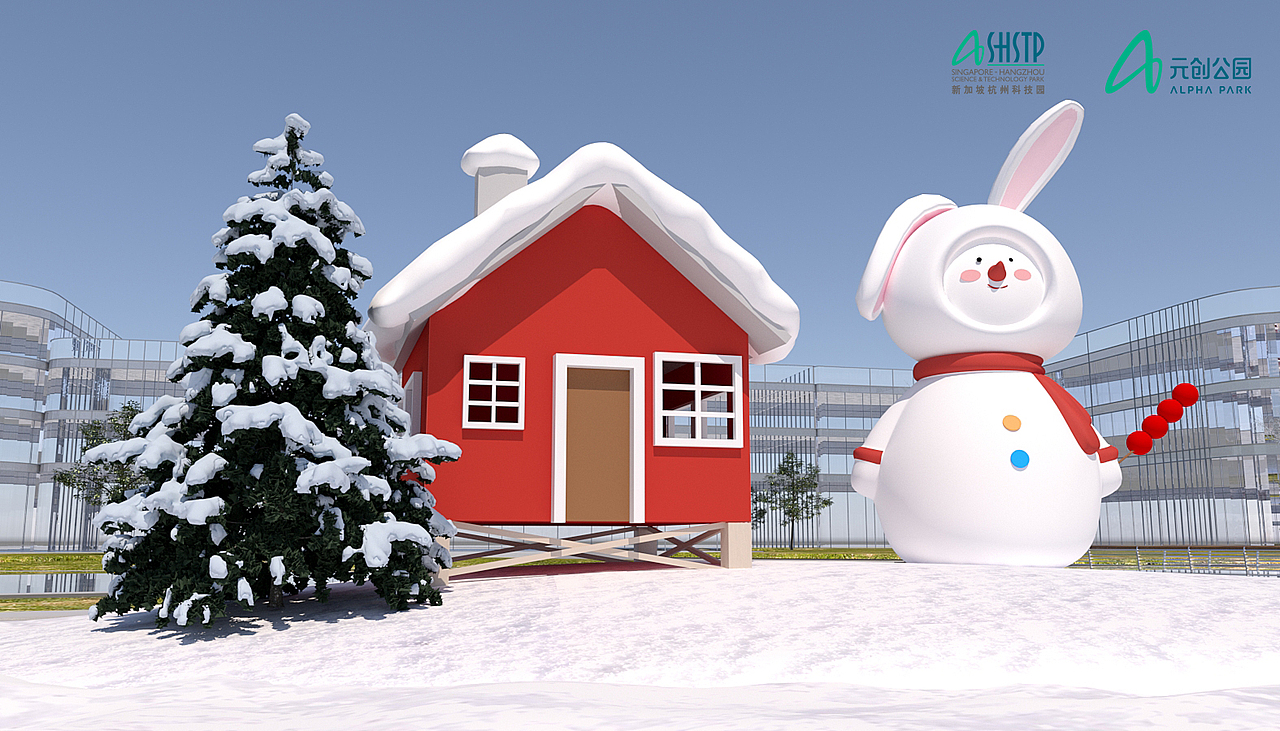 新加坡杭州科技园新年美陈DP