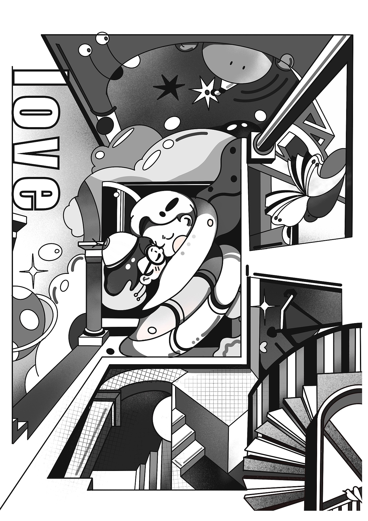 正负形，矛盾空间海报设计（图ZMzI3MDY5MTQ4） - 海报 - 站酷设计师火乐火乐原创素材 - 站酷ZCOOL