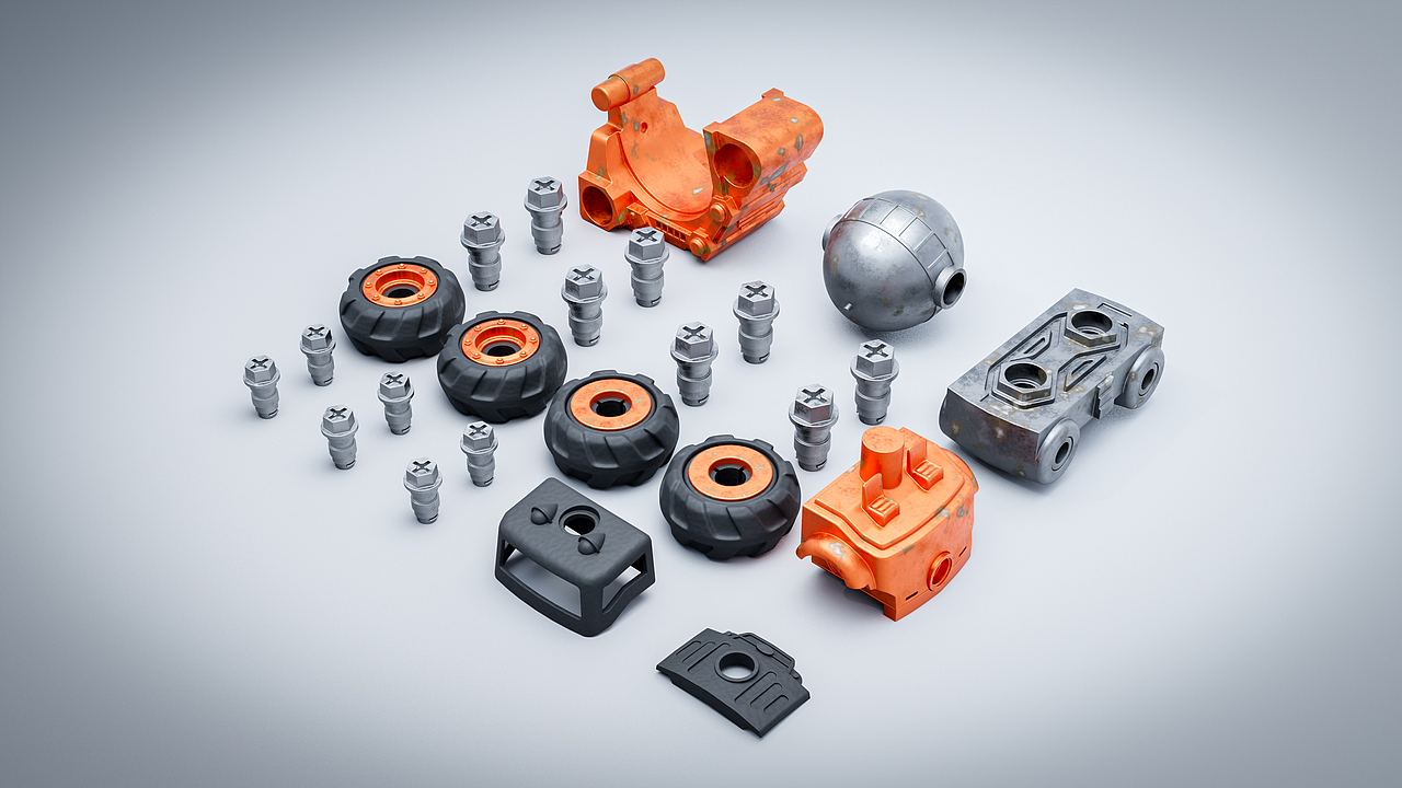 blender-练习 玩具车-搅拌机