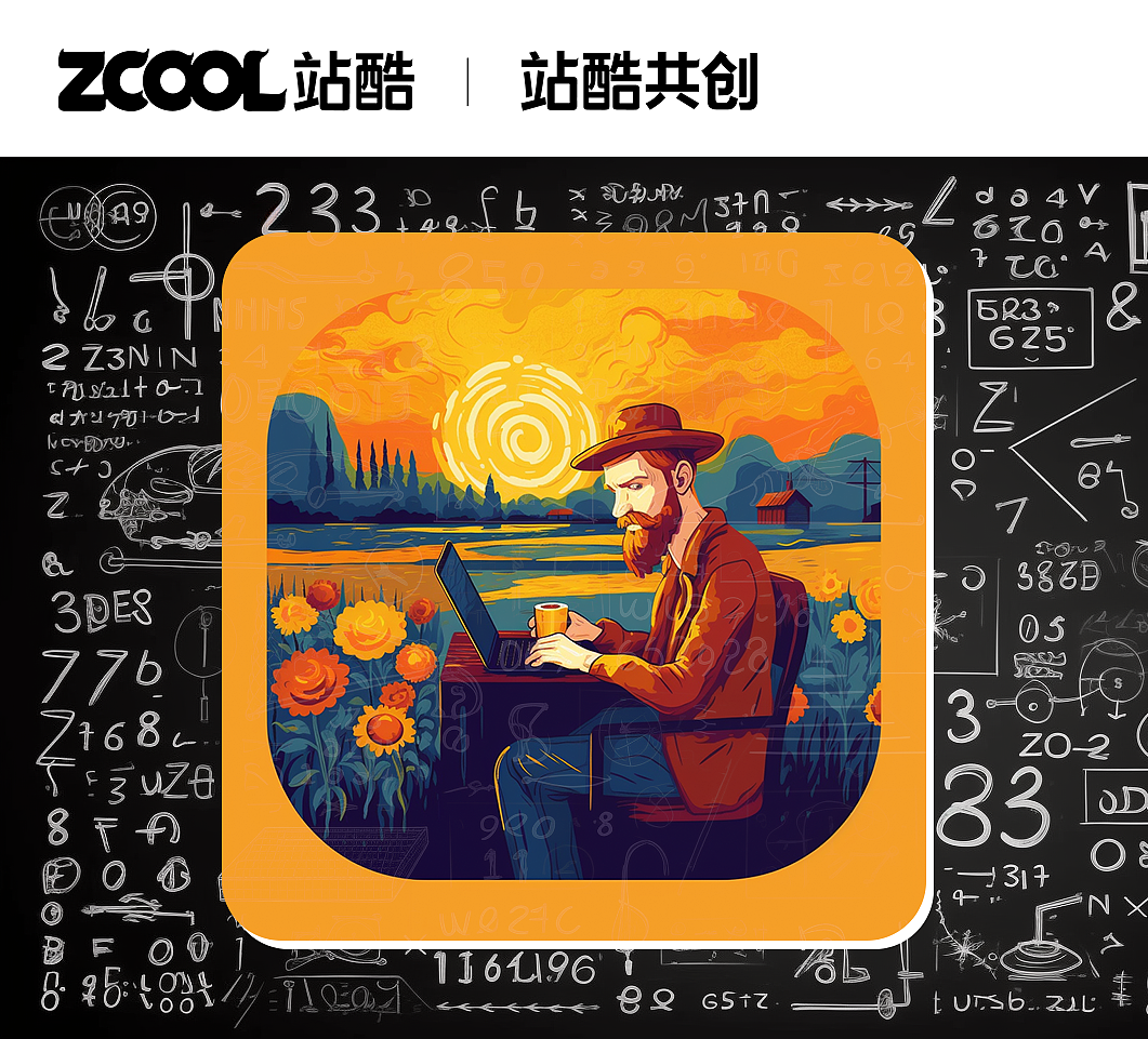 程序员梵高（图ZMzQyOTYzMzI4） - 艺术插画 - 站酷设计师满洲里的大象原创素材 - 站酷ZCOOL