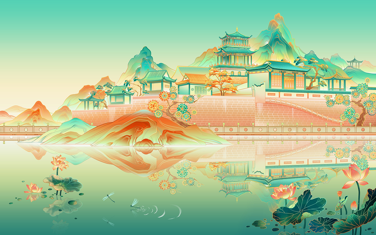关于黄冈（东坡赤壁）（图ZMzA4MzE3Mzc2） - 艺术插画 - 站酷设计师叁叁朝镜原创素材 - 站酷ZCOOL