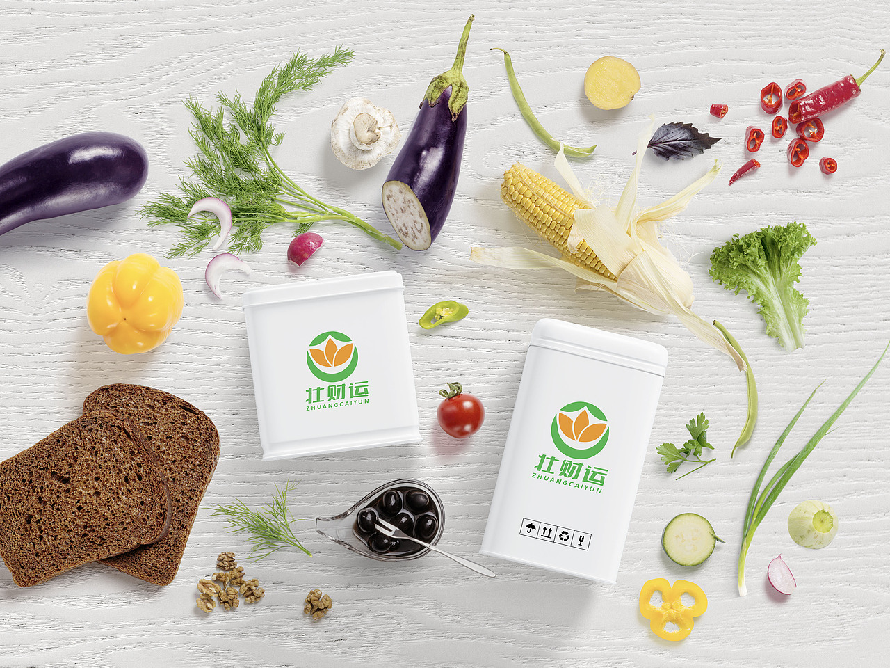 LOGO 新零售食品领域品牌谷类水果蔬菜连锁专卖店 logo