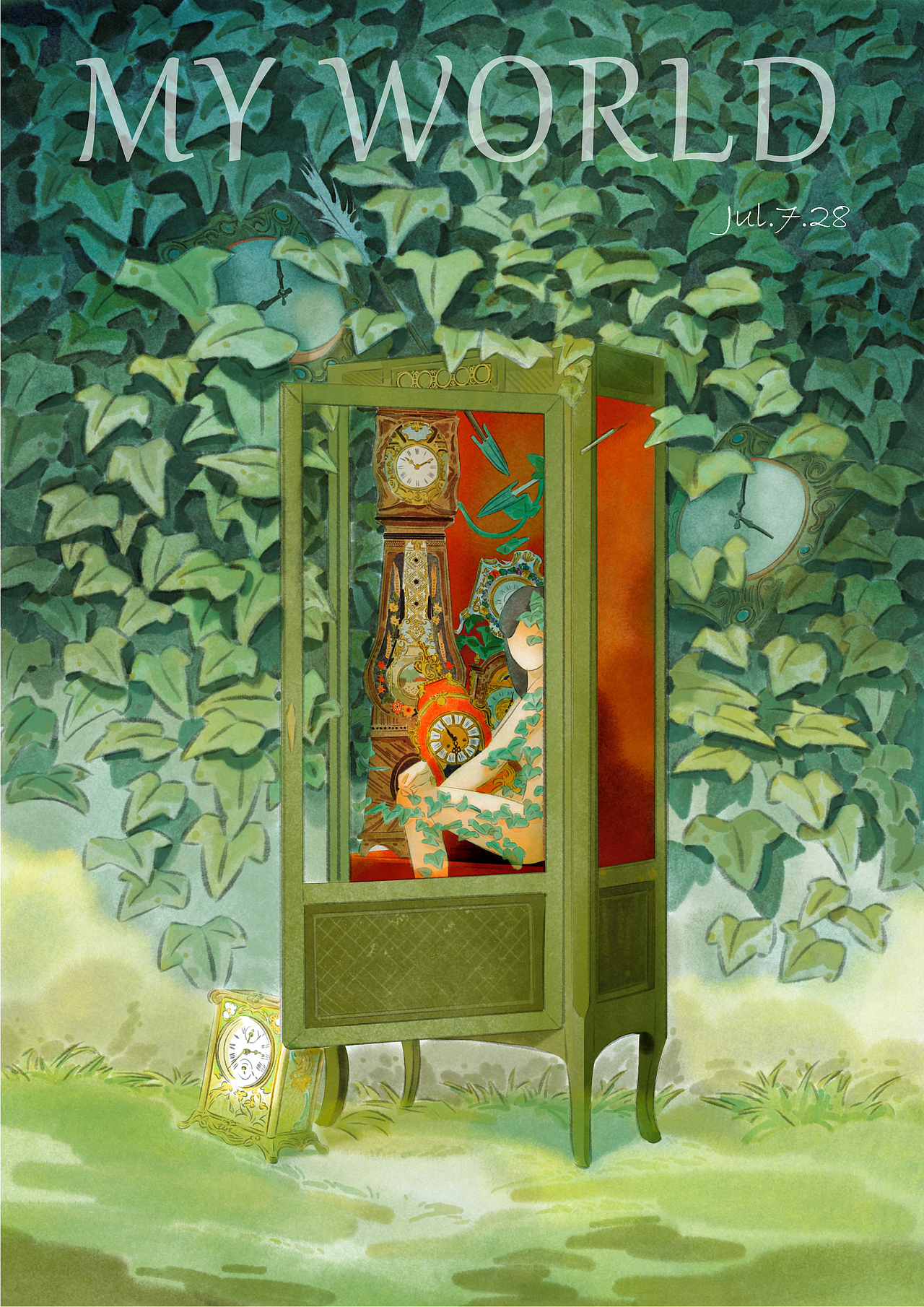 MY WORLD (角落系列）（图ZMzEwMzQ1MzA0） - 艺术插画 - 站酷设计师我的大画家原创素材 - 站酷ZCOOL