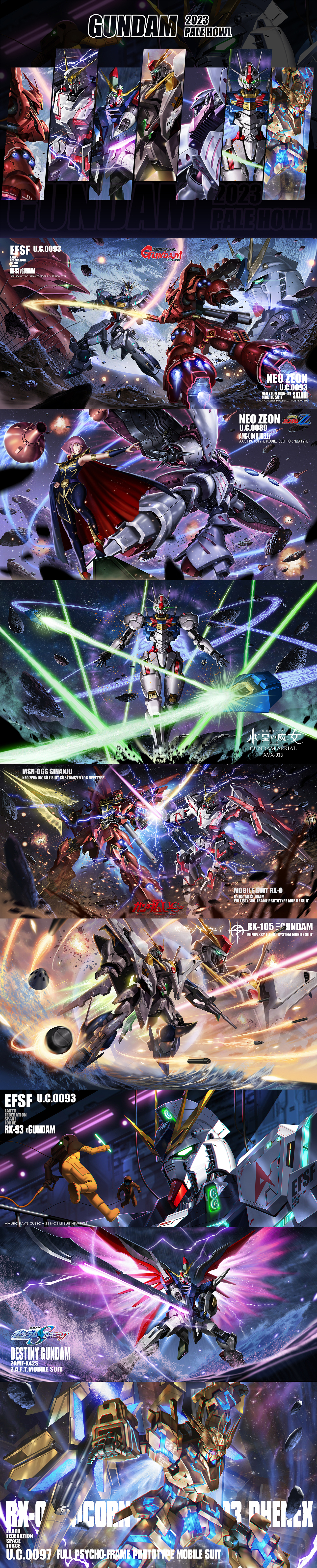 画的一些高达总结（图ZMzU4NTQwNjIw） - 商业插画 - 站酷设计师PALE_HOWL原创素材 - 站酷ZCOOL