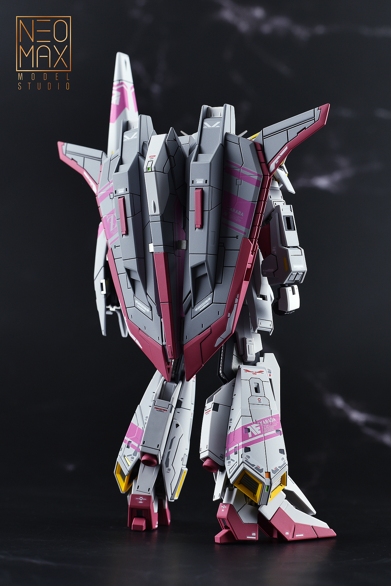 粉紫幽灵!高达模型作品【rg zⅢ zeta高达3号机】