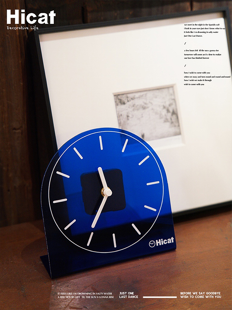 透明亚克力座钟