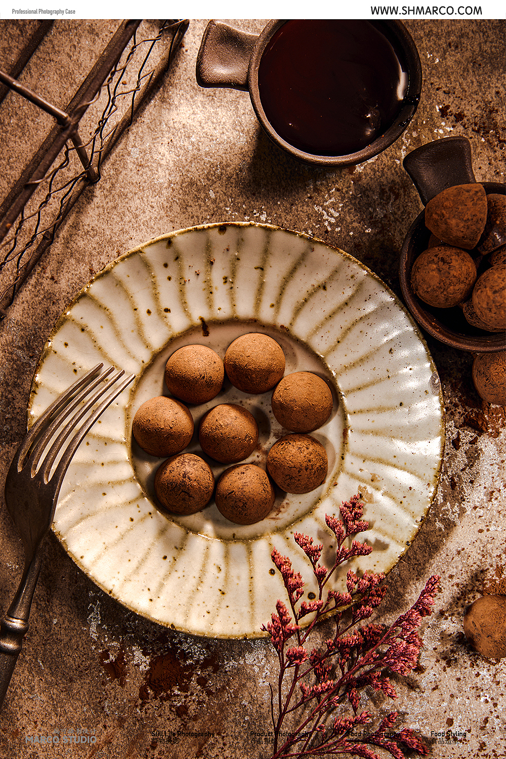 好利来-松露巧克力创意拍摄