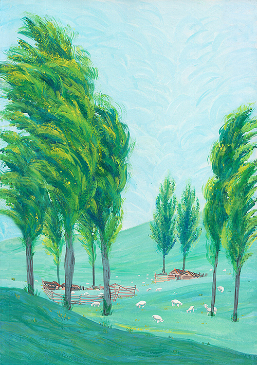 给刘亮程老师的散文集配图