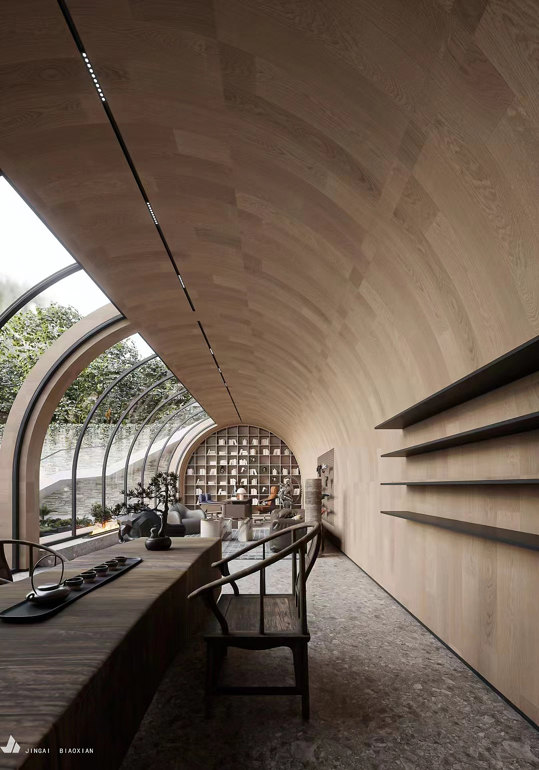 理工大学的文化礼堂和枪械爱好者的茶室项目巧妙结合（图ZMzI0MjkyMzEy） - 家装设计 - 站酷设计师金该效果图官方账原创素材 - 站酷ZCOOL