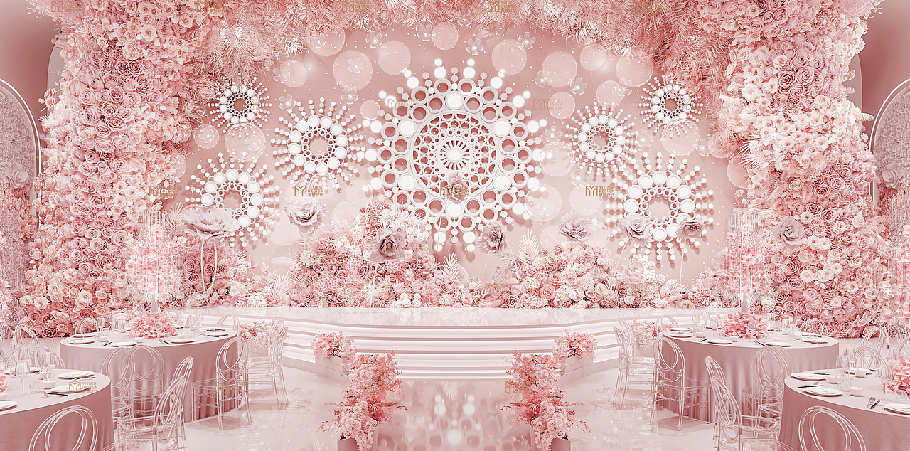 婚庆场地案例┃婚庆┃效果图（图ZMzYzMDQzMTI0） - 舞台美术 - 站酷设计师翼影表现官方账号原创素材 - 站酷ZCOOL