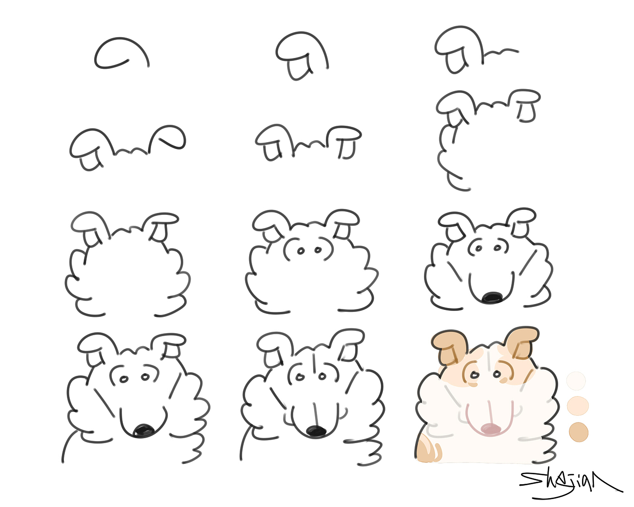 小麦嘬坊系列插图