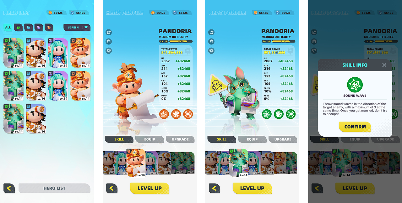 欧美卡通手办风UI-游戏UI