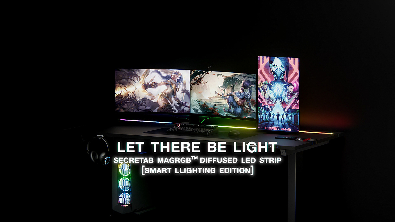 SecretLab x Magnus Pro 暗黑电竞桌（图ZMzQ4MjEzMDU2） - 动画/影视 - 站酷设计师Neely_原创素材 - 站酷ZCOOL