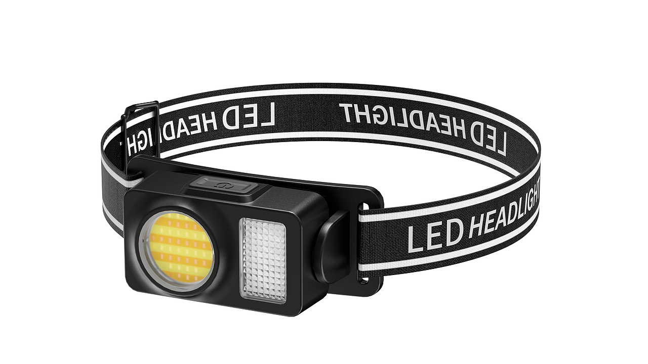 手电筒头灯提灯 产品效果图