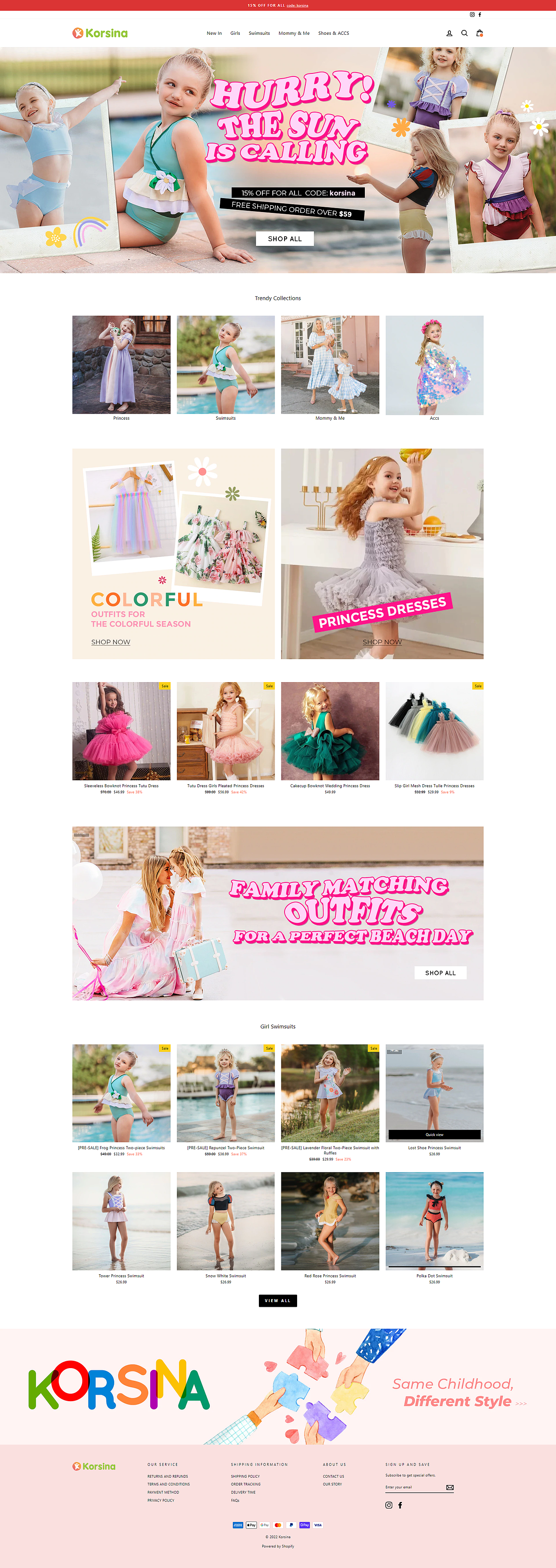 童装shopify设计（图ZMjk4NTkyMjcy） - 儿童服饰 - 站酷设计师Luvi薇薇安原创素材 - 站酷ZCOOL