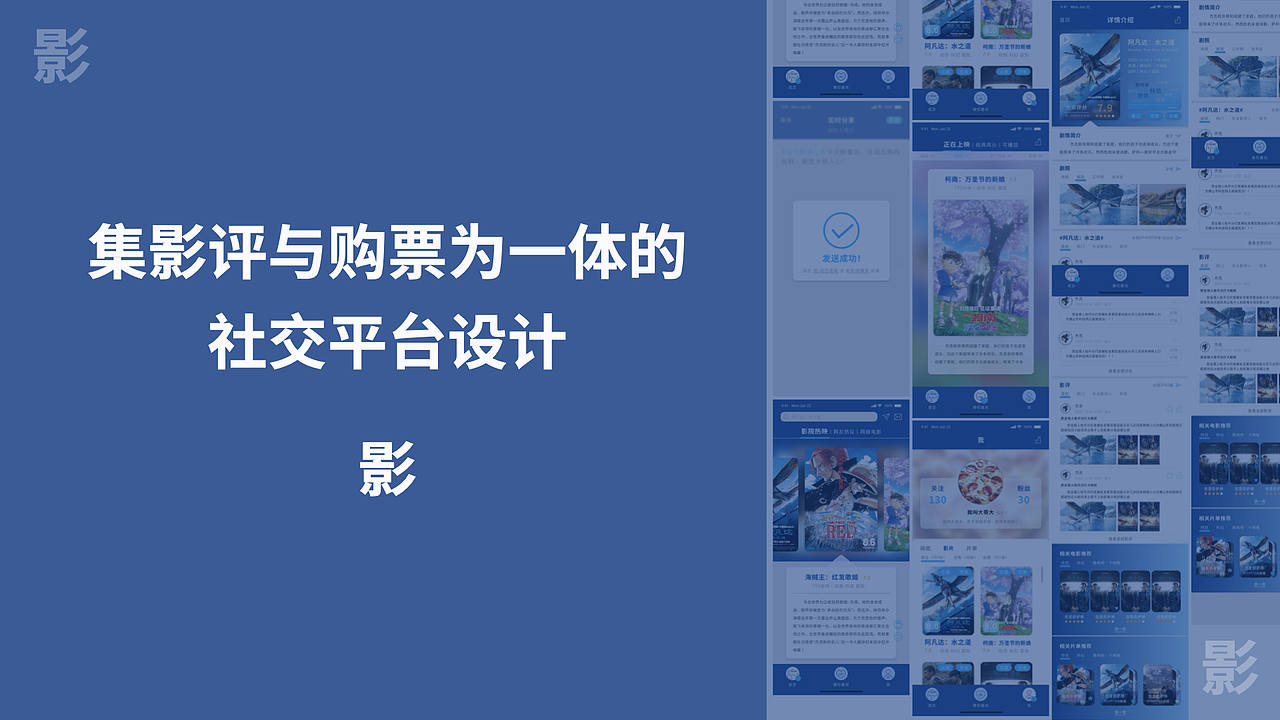 影-集影评与购票为一体的社交平台设计