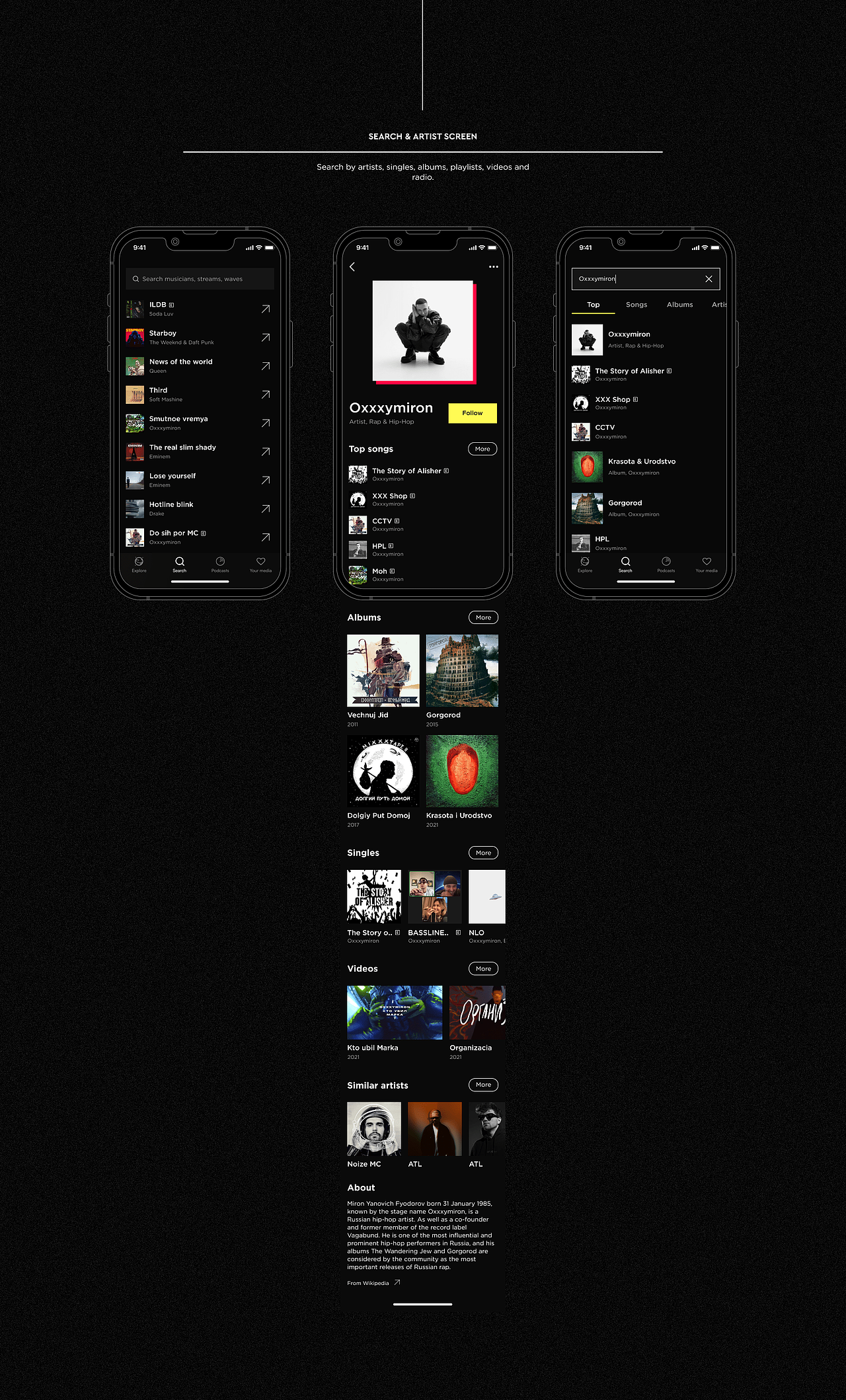Music App（图ZMzUxOTgyNzg0） - APP界面 - 站酷设计师lil_menshikov原创素材 - 站酷ZCOOL