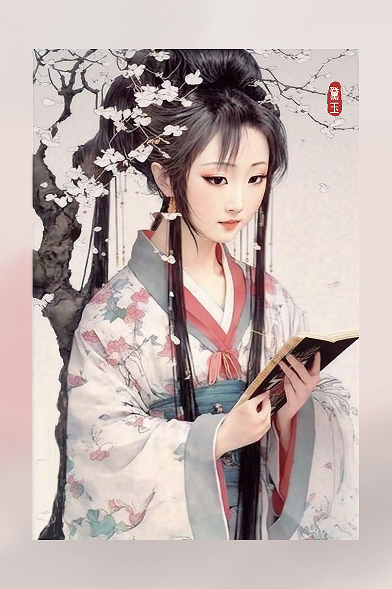 用Ai致敬经典——《红楼梦》金陵十二钗（图ZMzM4MDA3NzQ4） - AI作品 - 站酷设计师靳思JS原创素材 - 站酷ZCOOL