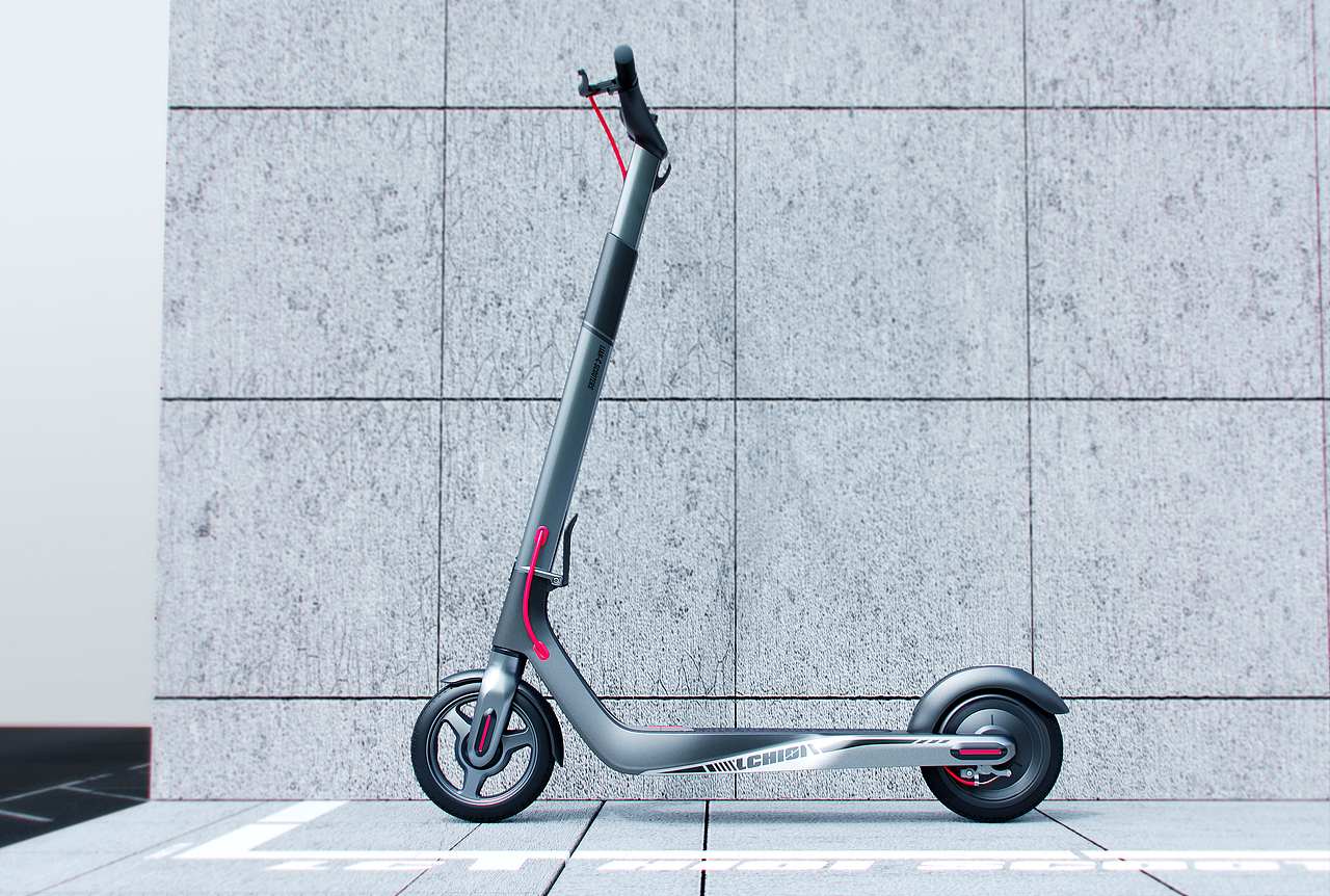 LC.H101 ELECTRIC SCOOTER（图ZMzIwNTExMjA4） - 交通工具 - 站酷设计师广州哈士奇设计原创素材 - 站酷ZCOOL
